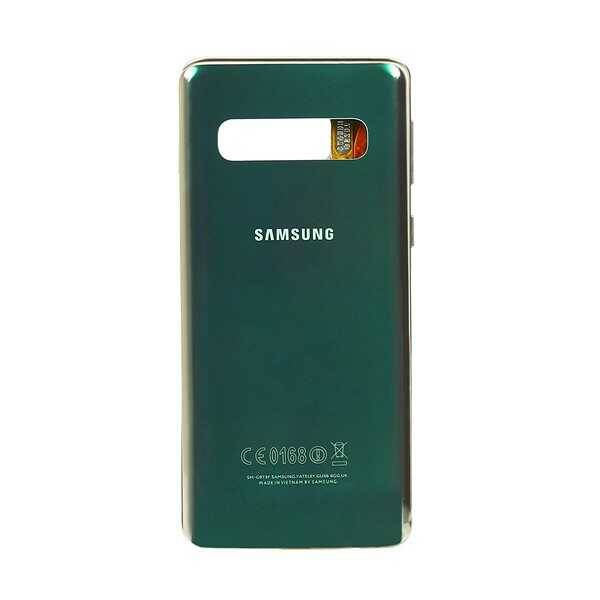 Samsung Galaxy S10 G973 Kasa Kapak Yeşil Çıtalı