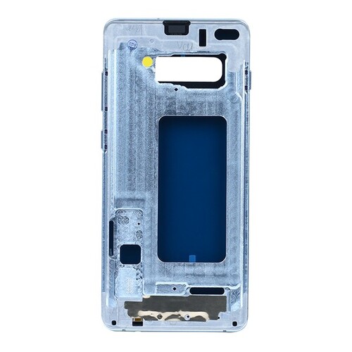 Samsung Galaxy S10 Plus G975 Kasa Kapak Mavi Çıtalı - Thumbnail
