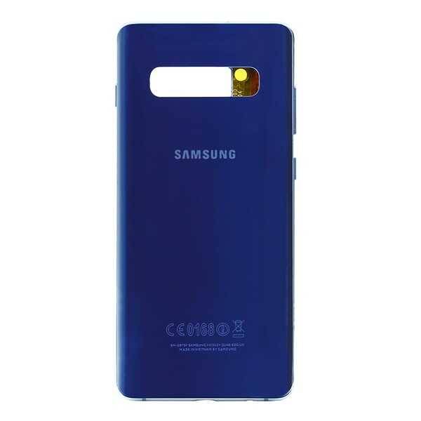 Samsung Galaxy S10 Plus G975 Kasa Kapak Mavi Çıtalı