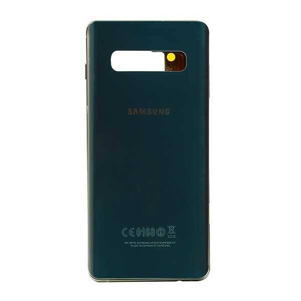 Samsung Galaxy S10 Plus G975 Kasa Kapak Yeşil Çıtalı