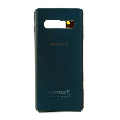 Samsung Galaxy S10 Plus G975 Kasa Kapak Yeşil Çıtalı - Thumbnail