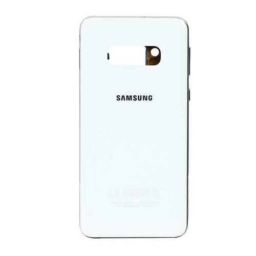 Samsung Galaxy S10e G970 Kasa Kapak Beyaz Çıtalı - Thumbnail