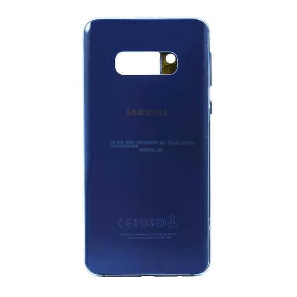 Samsung Galaxy S10e G970 Kasa Kapak Mavi Çıtalı
