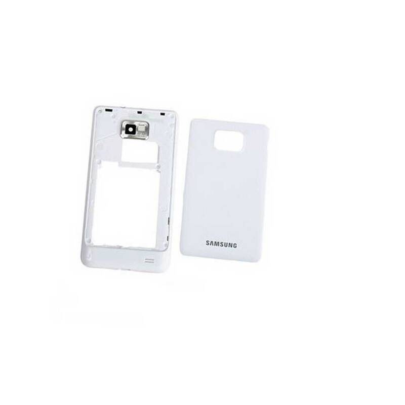 Samsung Galaxy S2 i9100 Kasa Kapak Beyaz Çıtasız