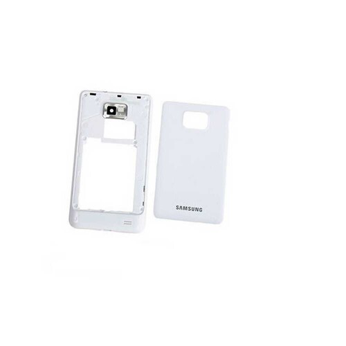 Samsung Galaxy S2 i9100 Kasa Kapak Beyaz Çıtasız - Thumbnail