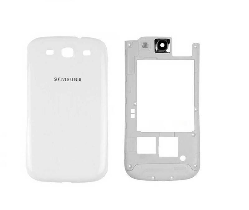 Samsung Galaxy S3 i9300 Kasa Kapak Beyaz Çıtasız