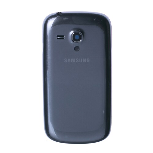 Samsung Galaxy S3 Mini i8190 Kasa Kapak Gri Çıtalı - Thumbnail