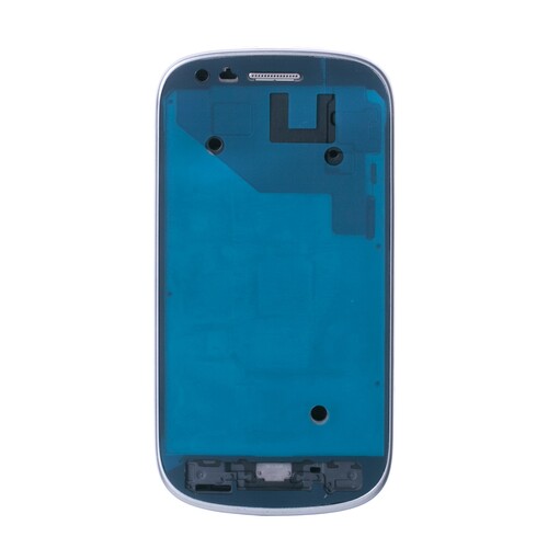 Samsung Galaxy S3 Mini i8190 Kasa Kapak Gri Çıtalı - Thumbnail