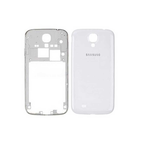 Samsung Galaxy S4 i9500 i9505 Kasa Kapak Beyaz Çıtasız - Thumbnail