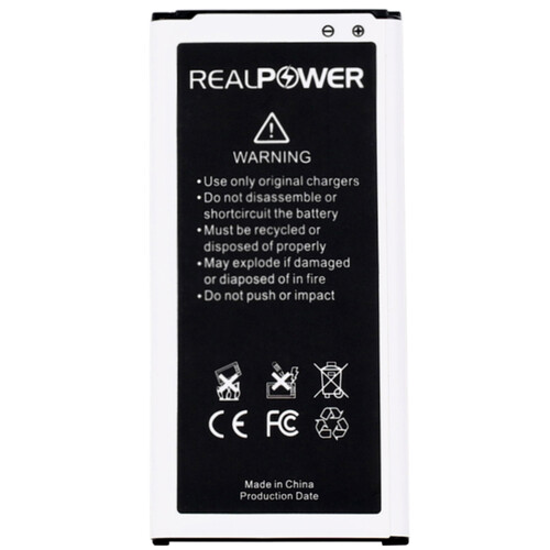 RealPower Samsung Galaxy S5 G900 Yüksek Kapasiteli Nfc Batarya Pil 2900mah - Thumbnail