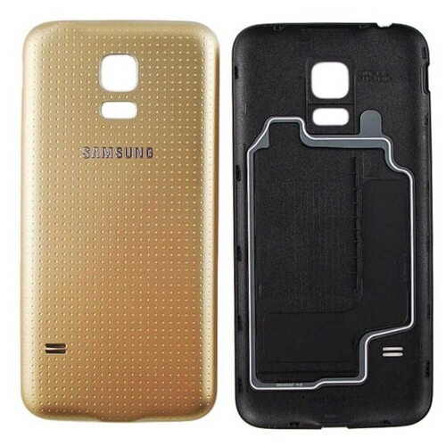 Samsung Galaxy S5 Mini G800 Arka Kapak Gold - Thumbnail