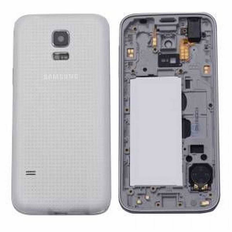 Samsung Galaxy S5 Mini G800 Kasa Kapak Beyaz Duos Çıtasız