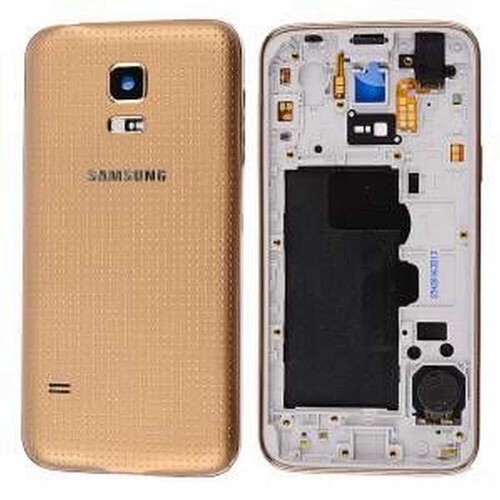 Samsung Galaxy S5 Mini G800 Kasa Kapak Gold Duos Çıtasız - Thumbnail