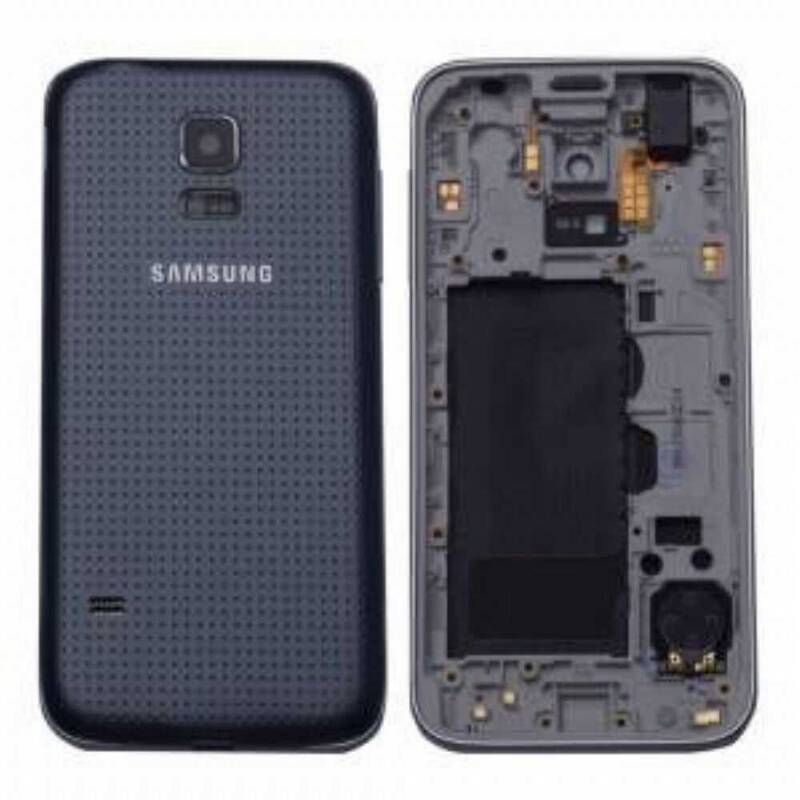 Samsung Galaxy S5 Mini G800 Kasa Kapak Gri Duos Çıtasız