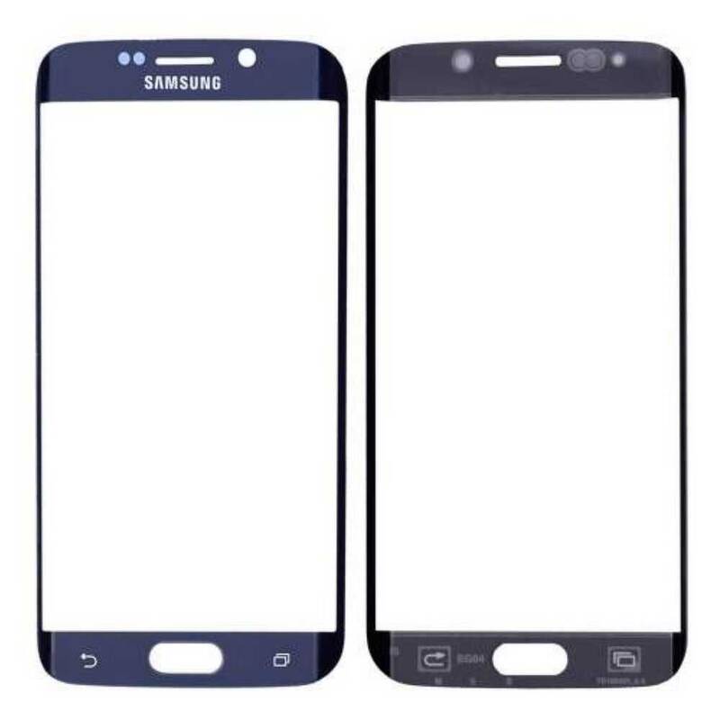 Samsung Galaxy S6 Edge G925 Dokunmatik Touch Mavi Çıtasız