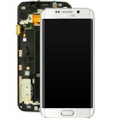 Samsung Galaxy S6 Edge G925 Lcd Ekran Dokunmatik Beyaz Servis GH97-17162B - Thumbnail