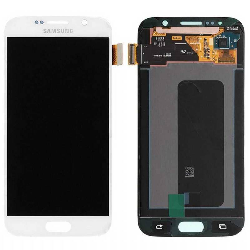 Samsung Galaxy S6 G920 Lcd Ekran Dokunmatik Beyaz Servis GH97-17260B