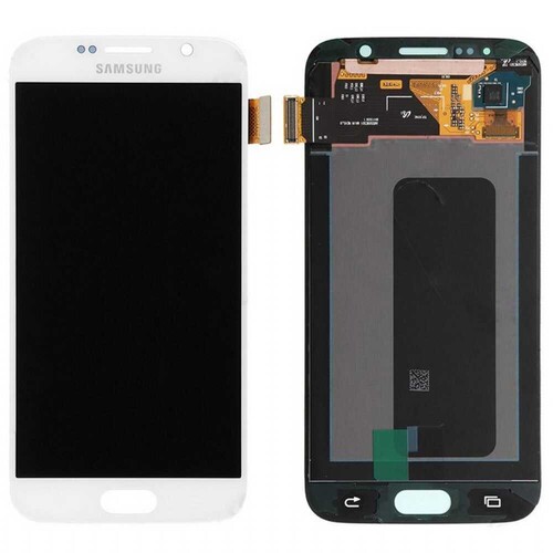 Samsung Galaxy S6 G920 Lcd Ekran Dokunmatik Beyaz Servis GH97-17260B - Thumbnail