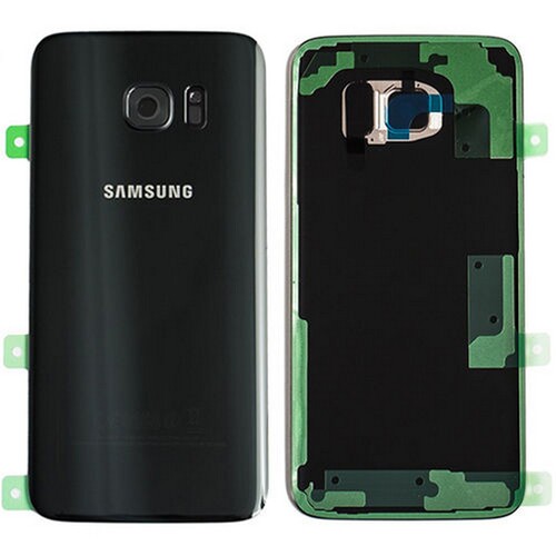 Samsung Uyumlu Galaxy S7 Edge G935 Kasa Kapak Siyah Çıtalı - Thumbnail