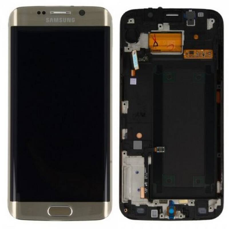 Samsung Galaxy S7 Edge G935 Lcd Ekran Dokunmatik Gold Revizyonlu