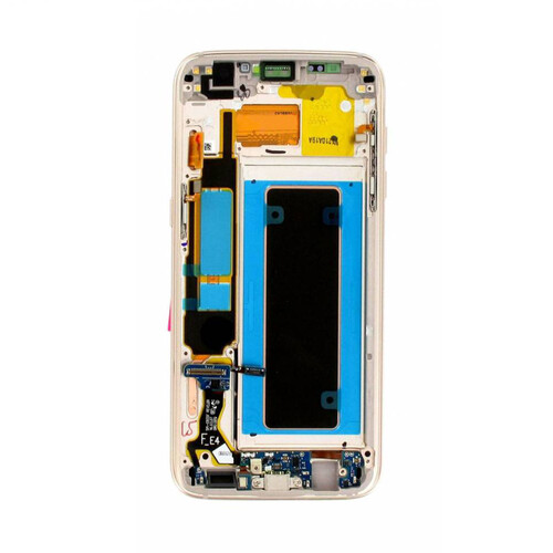 Samsung Galaxy S7 Edge G935 Lcd Ekran Dokunmatik Mavi Servis GH97-18533G - Thumbnail