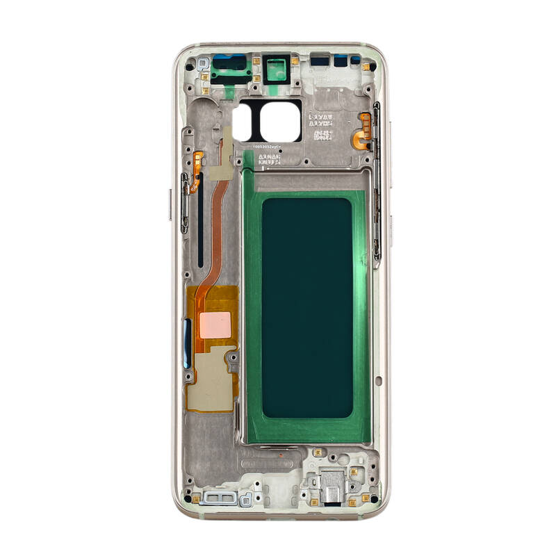 Samsung Galaxy S8 G950 Kasa Kapak Gold Çıtalı