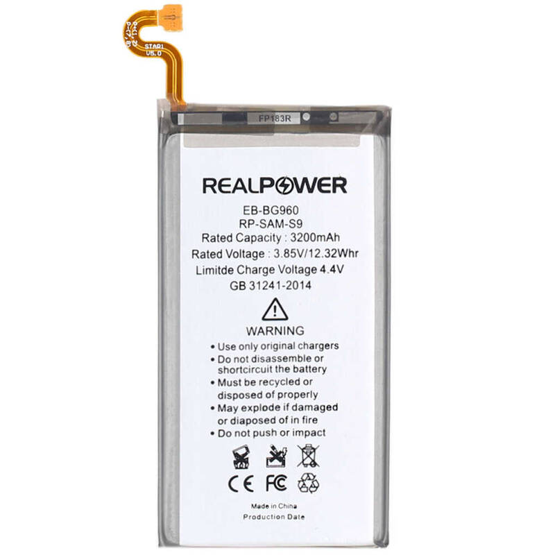 RealPower Samsung Galaxy S9 G960 Yüksek Kapasiteli Batarya Pil 3200mah