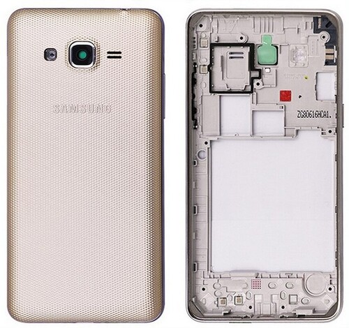 Samsung Grand Prime Plus G532 Kasa Kapak Gold Çıtasız - Thumbnail