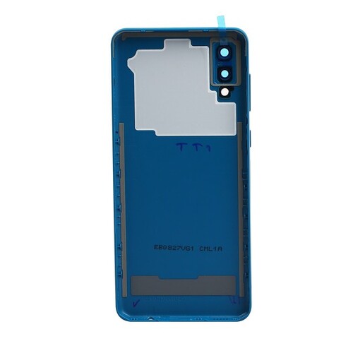 Samsung Uyumlu Galaxy A02 A022 Kasa Kapak Mavi Çıtasız - Thumbnail