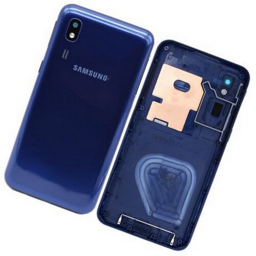 Samsung Uyumlu Galaxy A2 Core A260 Kasa Kapak Mavi Çıtasız - Thumbnail