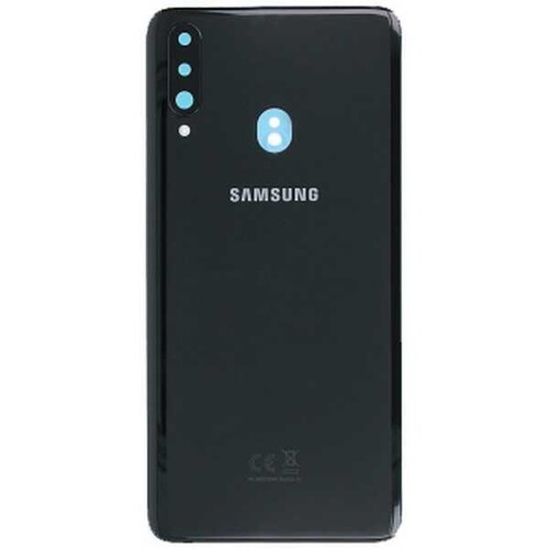 Samsung Uyumlu Galaxy A20s A207 Arka Kapak Siyah - Thumbnail