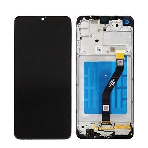 Samsung Uyumlu Galaxy A21 A215 Lcd Ekran Siyah Hk Servis Çıtalı - Thumbnail