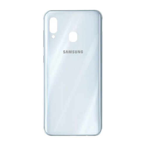 Samsung Uyumlu Galaxy A30 A305 Arka Kapak Beyaz - Thumbnail