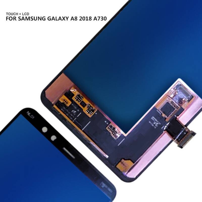 Samsung Uyumlu Galaxy A8 Plus 2018 A730 Lcd Ekran Siyah Servis GH97-21535A