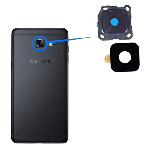Samsung Uyumlu Galaxy C7 Pro C7010 Kamera Lensi Siyah - Thumbnail