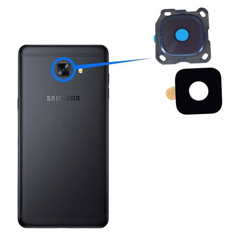 Samsung Uyumlu Galaxy C7 Pro C7010 Kamera Lensi Siyah