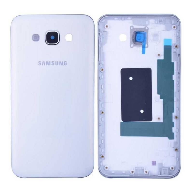 Samsung Uyumlu Galaxy E7 E700 Kasa Kapak Beyaz Çıtasız