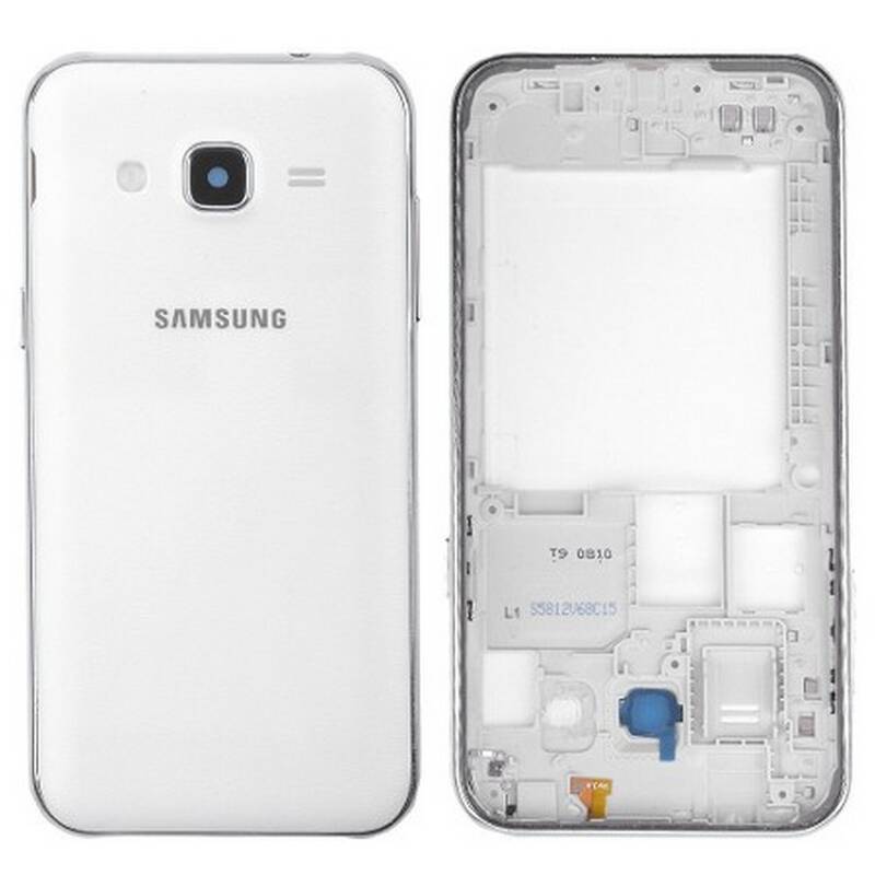 Samsung Uyumlu Galaxy J2 J200 Kasa Kapak Beyaz Duos Çıtasız