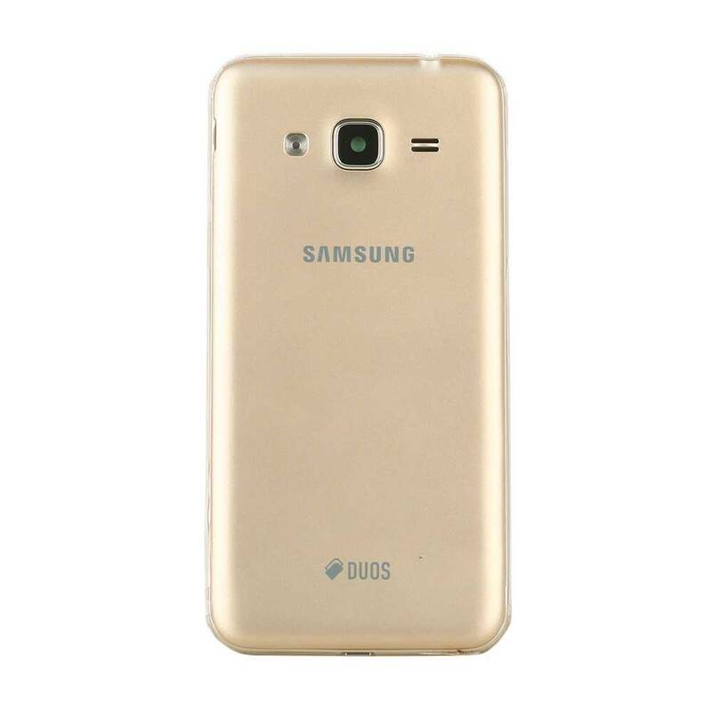 Samsung Uyumlu Galaxy J3 J320 Kasa Kapak Gold Duos Çıtasız