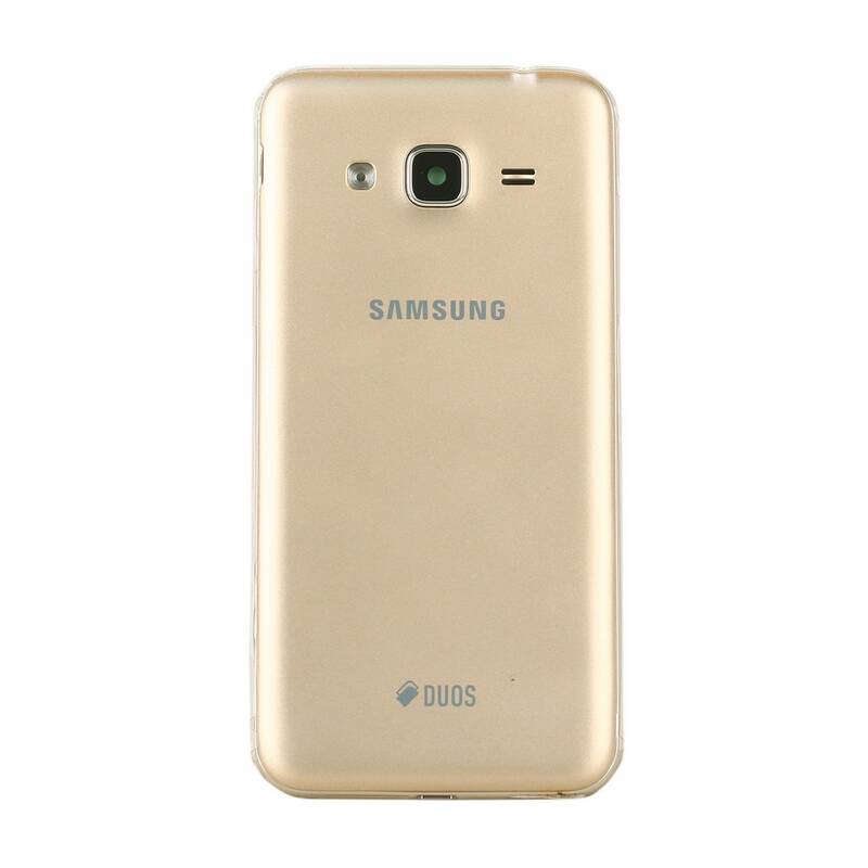 Samsung Uyumlu Galaxy J3 J320 Kasa Kapak Gold Duos Çıtasız