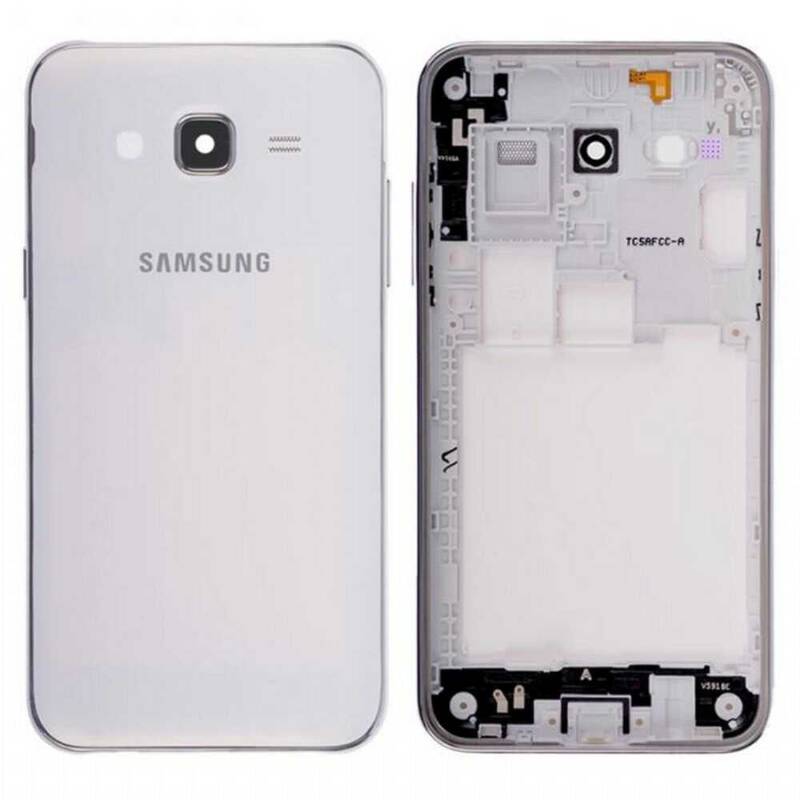 Samsung Uyumlu Galaxy J5 J500 Kasa Kapak Beyaz Duos Çıtasız
