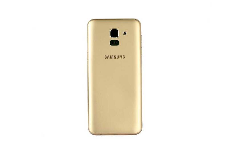 Samsung Uyumlu Galaxy J6 J600 Kasa Kapak Gold Çıtalı