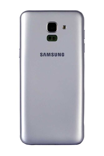 Samsung Uyumlu Galaxy J6 J600 Kasa Kapak Gri Çıtalı - Thumbnail