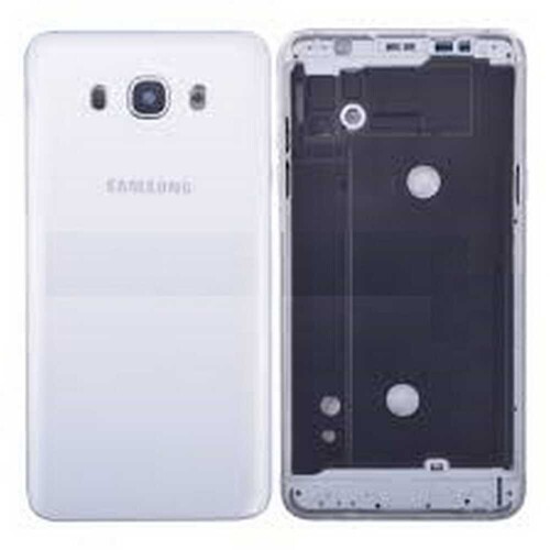 Samsung Uyumlu Galaxy J710 Kasa Kapak Beyaz Çıtalı - Thumbnail