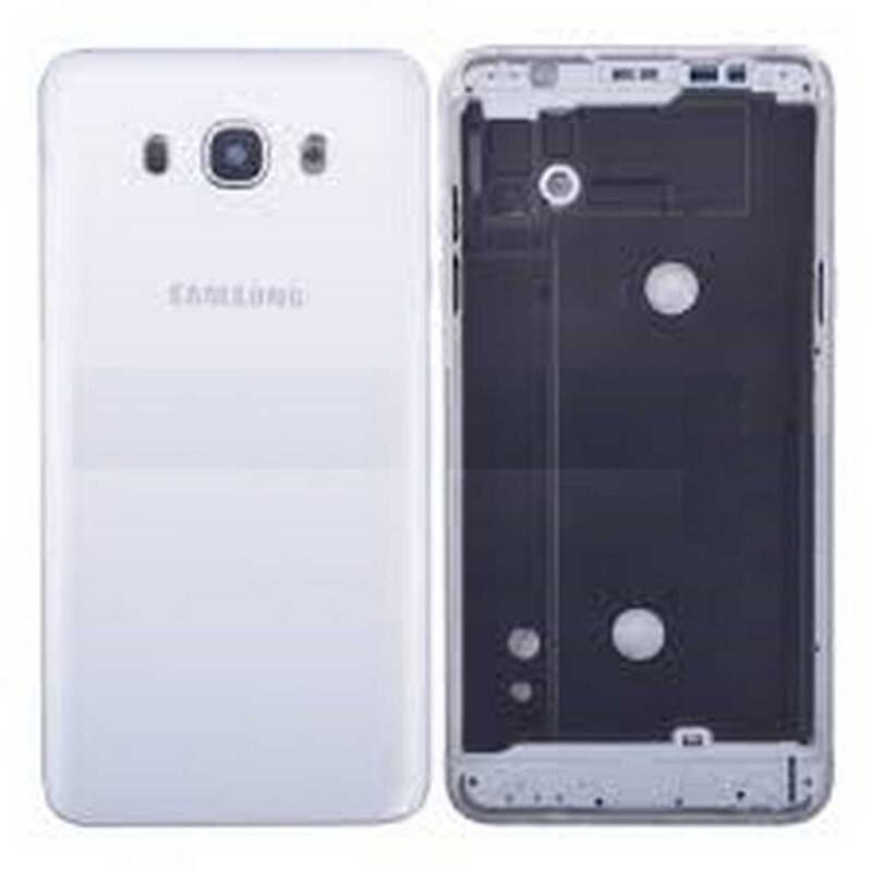 Samsung Uyumlu Galaxy J710 Kasa Kapak Beyaz Çıtalı