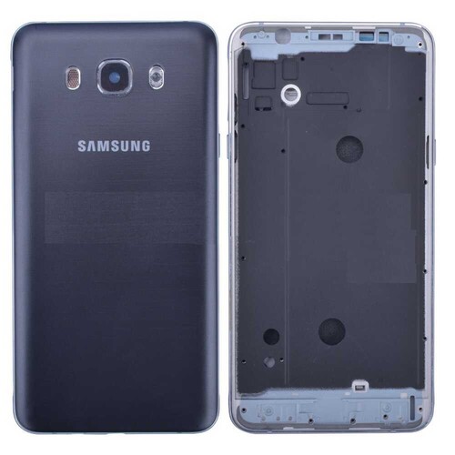 Samsung Uyumlu Galaxy J710 Kasa Kapak Siyah Çıtalı - Thumbnail