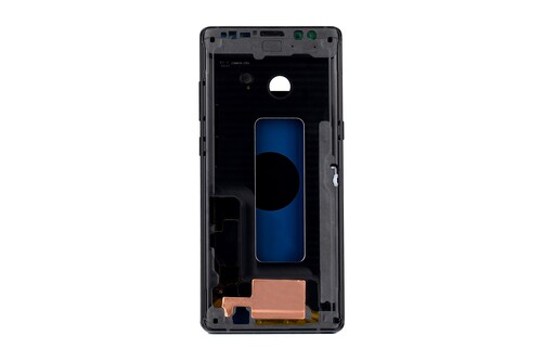 Samsung Uyumlu Galaxy Note 8 N950 Kasa Kapak Siyah Çıtalı - Thumbnail