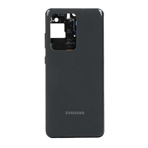 Samsung Uyumlu Galaxy S20 Ultra G988 Kasa Kapak Silver Çıtalı - Thumbnail