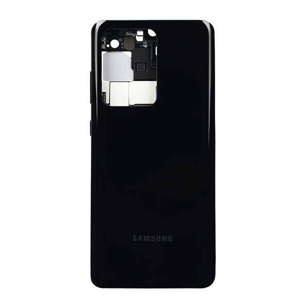 Samsung Uyumlu Galaxy S20 Ultra G988 Kasa Kapak Siyah Çıtalı