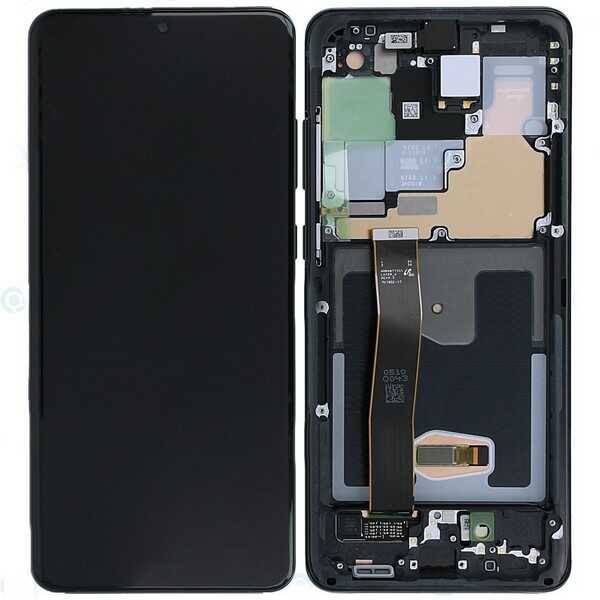 Samsung Uyumlu Galaxy S20 Ultra G988 Lcd Ekran Siyah Servis Gh82-22327a